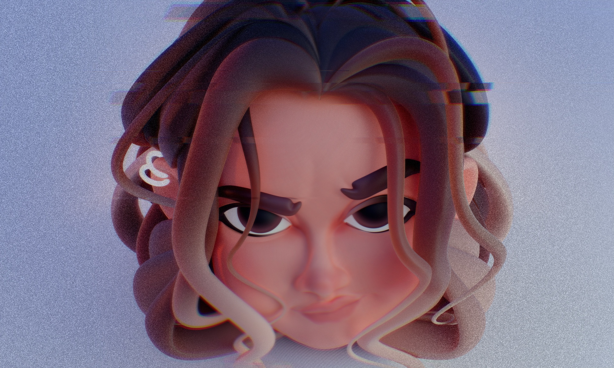 Stylized 3D portrait